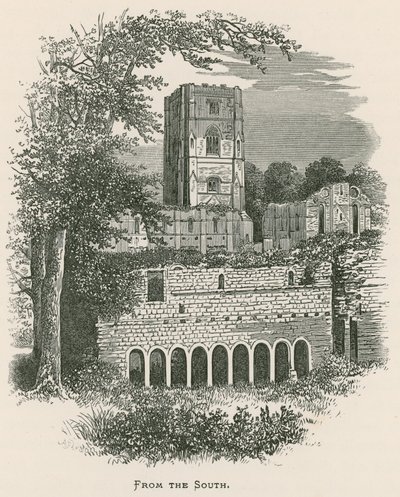 Fountains Abbey, From the South by Alexander Francis Lydon